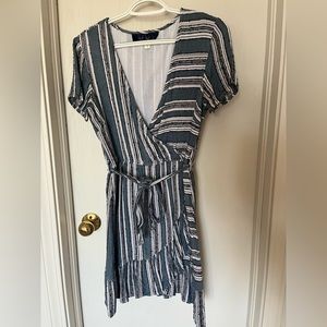 Blue wrap dress!